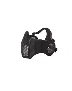 ASG Metal Mesh Mask with cheek pads and ear protection,-black