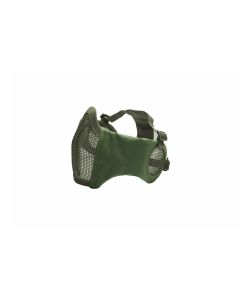 ASG Metal Mesh Mask with cheek pads and ear protection,-olive drab green