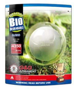 G&G Bio BBs, 6mm, 0.23g 1kg Pack (ca. 4350Stk.)