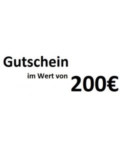 Shop Gutschein über 200,00 €
