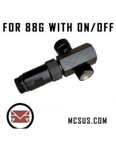 88G 90G Co2 Cylinder On Off Adapter With Gauge For HDR50 HDR68 TR50 TR50L HDS HDP50 HDB TS68 Pistelle X-68