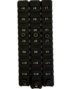 G36 Rails, 3 Stück /schwarz Full Metall