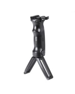 UTG Combat D Grip with Quick Release Deployable Bipod, black