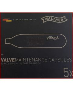 CO2-Wartungskapseln 12g, 5er Packung Walther/ Umarex